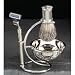 Shave Shaving Four (4) Piece Set BB12 with Mach 3 Razor, Badger Shave Brush, Bowl & Stand-Silver Plated