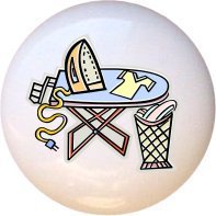 Ceramic Knob - Design #181176 Iron Press Ironing Board - Laundry Room