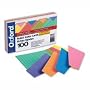 ESSELTE CORPORATION / Index Cards,Ruled, 5"x8", 100/PK, Assorted / ESS04751 / Sold as / Mfr Part # 04751