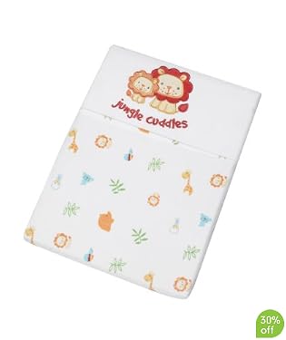 My Jungle Family Flannelette Flat Sheets - 2pk
