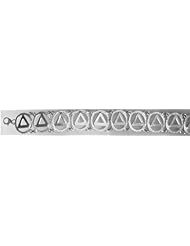 Alcoholics Anonymous AA Symbol Bracelet, #791, Available in 3 Different Sizes, $100-$140, Sterling Silver