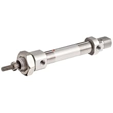 SMC C85 Series Stainless Steel ISO Air Cylinder, Round body, Double Acting, Clevis Mounting, Not Switch Ready, Cushioned