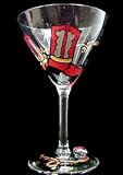 Blazing Boots Design - Hand Painted - Martini - 7.5 oz.