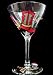 Blazing Boots Design - Hand Painted - Martini - 7.5 oz.