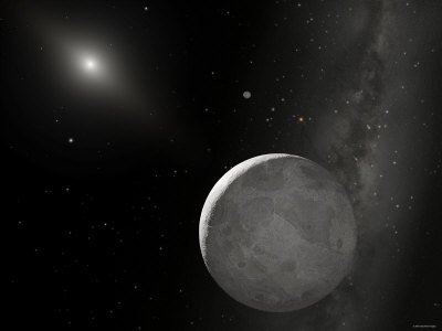 Cover image : An Artist's Concept of Kuiper Belt Object 2003 UB313 (Nicknamed Xena) and Its Satellite Gabrielle Astronomy & Space Photographic Poster Print by Stocktrek Images, 32x24