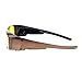 JuicyOrange Womens Fit Over Glasses Polarized Night Driving Rhinestone Sunglasses Brown