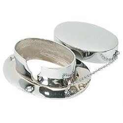 Whitecap Chain and Rope Deck Pipe 4" x 2-1/4" Chrome Plate
