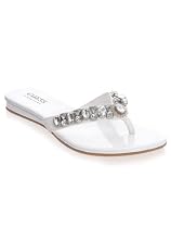 GUESS Women's Gratefuly Ornamented Flip Flop