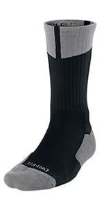 Jordan Air Nike Men's Dri-Fit Crew Socks Basketball Elite Black L