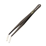 Wiha 44524 Tweezers, Flat Bent 35 Degree, 3mm Diameter Grip