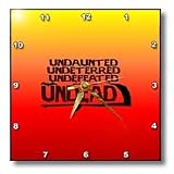 Undefeated Undead on RedOrange - 10x10 Wall Clock