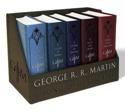 George R. R. Martin: George R. R. Martin's a Game of Thrones Leather-Cloth Boxed Set (Song of Ice and Fire Series) : A Game of Thrones, a Clash of Kings, a Storm of Swords, (Paperback); 2015 Edition