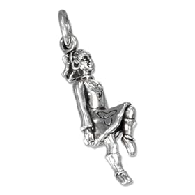 STERLING SILVER THREE DIMENSIONAL IRISH STEP DANCER CHARM