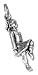 Sterling Silver Three Dimensional Irish Step Dancer Charm.