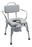 Combination Deluxe Bath Chair / Padded Commode With Arms