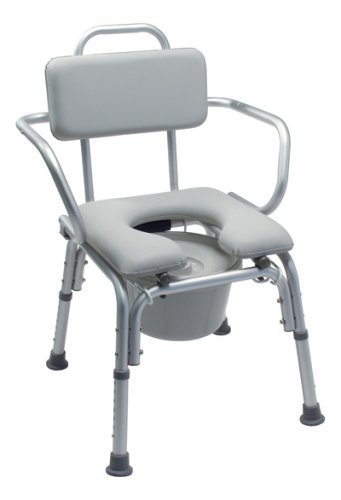 HealthPersonalCare: Combination Deluxe Bath Chair / Padded Commode With Arms