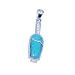Ladies Sterling Silver 925 & Turquoise Necklace Pendant - Jewellery
