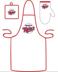 Minnesota Twins Grilling Apron Set