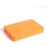 AFENDO&reg; 5000mAh Ultra-D&uuml;nne Ultra-Kompakt tragbare Ladeger&auml;t Pack Externe Mobile Backup Batterie USB- Ausgang Portable smart Starker Power Bank (Externer Akku-Pack und Ladeger&auml;t) Dual USB (2,1 A / 1,0 A Ausgang) mit 4-5W LED-Taschenlampe mit hoher Kapazit&auml;t Notfall Ladeger&auml;t f&uuml;r iPad, iPad 2,3, iPhone 6, 5S, 5C, 5, 4S, 4, 3Gs 3G, 3, iPod, Blackberry, HTC, Android, Samsung, Nokia, Sony, Motorola, alle Generationen Mp3 Mp4 Player und Smart Phones und Bluetooth-Lautsprecher, Bluetooth-Kopfh&ouml;rer, die meisten Bluetooth-Ger&auml;te 5V und anderen digitalen Ger&auml;ten (Apple-Adapter-30-Pin-und Lightning, nicht enthalten) mit 18 Monate Herstellergarantie (orange)