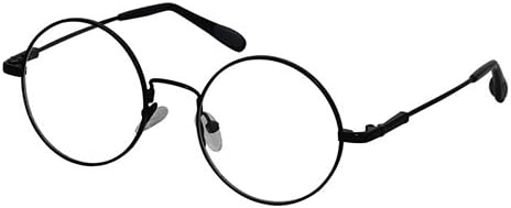 EyeBuyExpress round Black Reading Glasses Magnification Strength 1.25