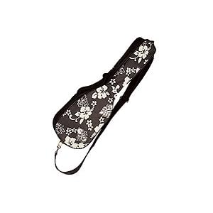 Aloha-Print-Ukulele-Case-Black