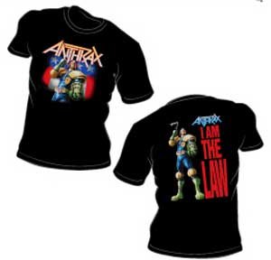 Anthrax - Judge Dredd T-Shirt, LARGE