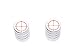 Sniper Target - Sharpshooter Firearms Guns - Motorcycle Bike Bicycle - Tire Rim Schrader Valve Stem Caps - Aluminum
