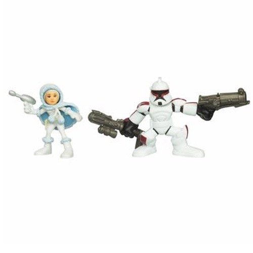 Star Wars 2010 Galactic Heroes 2Pack Clone Trooper Padme