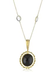 Zaiken Jewelry "Spinning Calligraphy Collection" Spinning Black Onyx Pendant with Diamonds and Black Diamonds