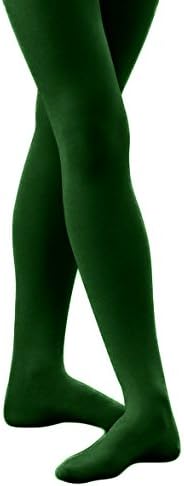 Alan Sloane Solid Colored Tights Hunter Green Medium
