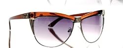 Improving Lifestyles Sunglases Wayfarer Style with Slight Cat Eye Gold