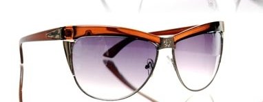 Improving Lifestyles Sunglases Wayfarer Style with Slight Cat Eye Gold