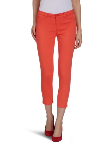 VERO MODA Damen Hose, 10074008, Gr. 27, Orange (CAYENNE) Preisvergleich