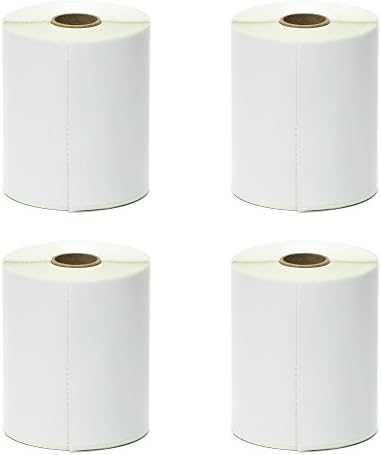 Direct Thermal Labels - 4" x 6" - 4 Rolls - White - 1" Core - 250 Labels/Roll