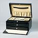 Jewelry : Red, British Jewelry Box with Three Drawers