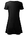 BH B.I.L.Y USA BILY Women's Plus Short Sleeve Jersey Tunic Top for Leggings with Side Pockets