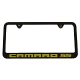 2010 2011 Chevrolet Camaro SS License Plate Frame Black with Yellow lettering by High-End Motorsports