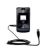 Classic Straight USB Cable for the Motorola MOTORAZR V3t with Power Hot Sync and Charge capabilities - Gomadic Brand w/ TipExchange Technology