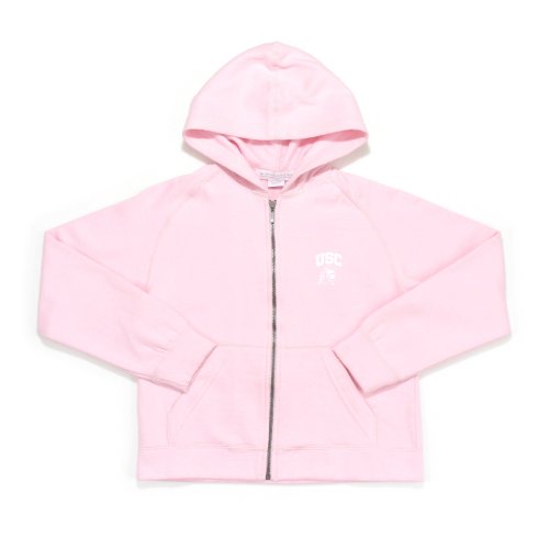 Antigua USC Girl's Pink Lucky Long Sleeve Fleece Hoody (Large)