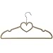 Home-it 30 Pack Clothes Hangers IVORY Velvet Hangers LOVE SHAPED Clothes Hanger Ultra Thin No Slip