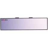 Razo RG20 10.6" Black Frame Wide Angle Flat Rear View Mirror - Pack of 1