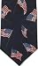 Unfurling star spangled banner silk tie