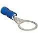 Morris Products 10040 Ring Terminal, Vinyl Insulated, Blue, 16-14 Wire Size, 5/16" Stud Size (Pack of 100)