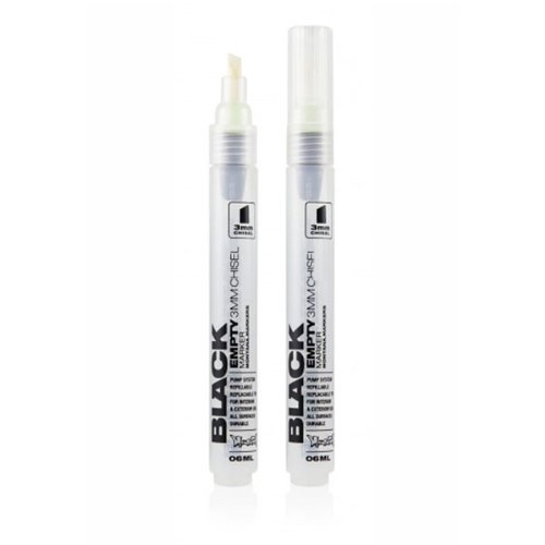 Montana Black Empty Marker 3Mm Chisel