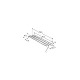 MCM 2125 Chrome Steel Gliding Warming Rack