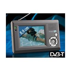 Portally-TV Portabler DVB-T-Fernseher "DT-3503R" mit 8,9-cm-TFT