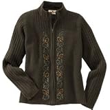 Woolrich Women's Embroidered Leaf Cardigan at Woolrich
