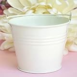 Ivory Favour Pails - Set of 10 - for Weddings, Parties, Favour Boxes by Wedding Bliss Kitchen & Housewares