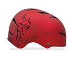 Giro Flak Helmet for MTB / BMX / Skate, Red Creep