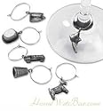 Monopoly--The Players-- Wine Charms - Set of 6